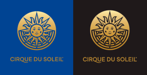 Logo Azul e Preto do Cirque Du Soleil